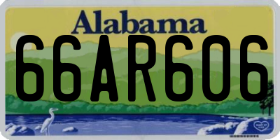 AL license plate 66AR606