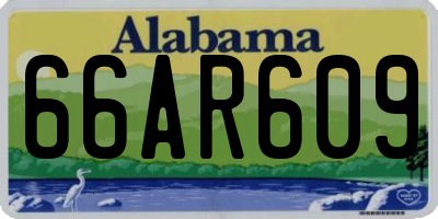 AL license plate 66AR609
