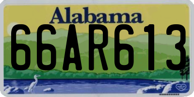 AL license plate 66AR613