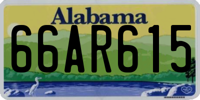 AL license plate 66AR615