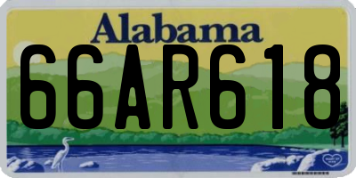 AL license plate 66AR618