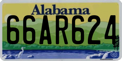 AL license plate 66AR624