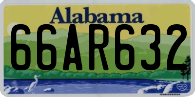 AL license plate 66AR632