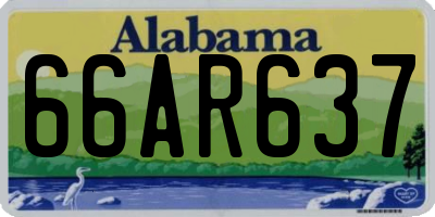 AL license plate 66AR637