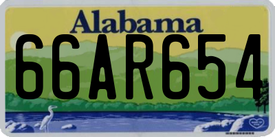 AL license plate 66AR654