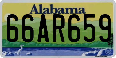 AL license plate 66AR659