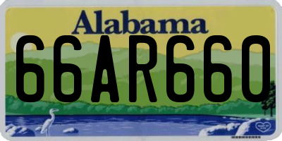 AL license plate 66AR660