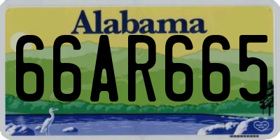 AL license plate 66AR665