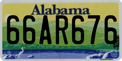 AL license plate 66AR676