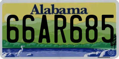 AL license plate 66AR685