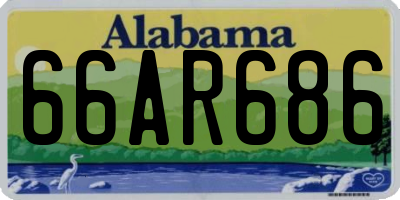 AL license plate 66AR686