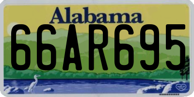 AL license plate 66AR695