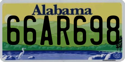 AL license plate 66AR698