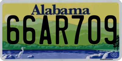 AL license plate 66AR709