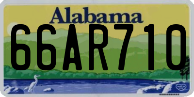 AL license plate 66AR710