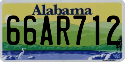AL license plate 66AR712