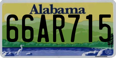 AL license plate 66AR715