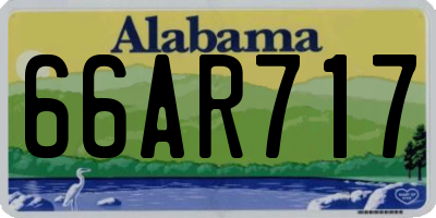 AL license plate 66AR717