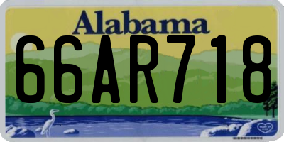 AL license plate 66AR718