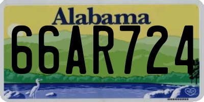 AL license plate 66AR724