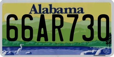 AL license plate 66AR730