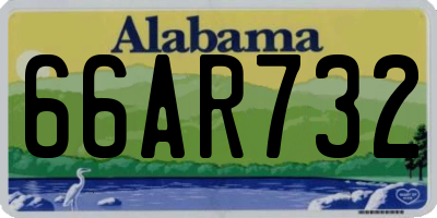 AL license plate 66AR732