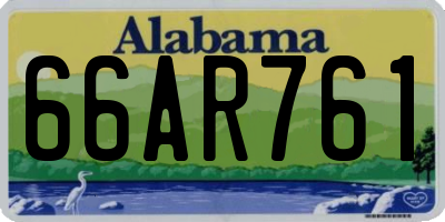 AL license plate 66AR761