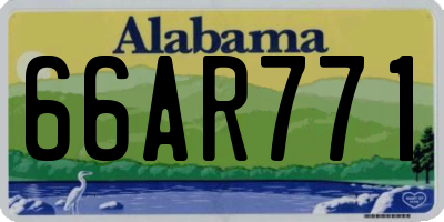 AL license plate 66AR771