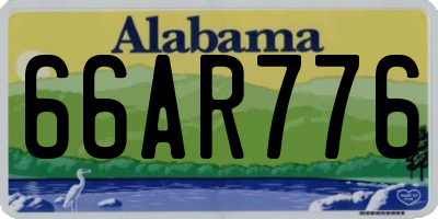 AL license plate 66AR776