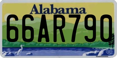 AL license plate 66AR790
