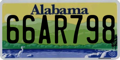 AL license plate 66AR798