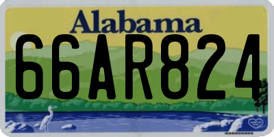 AL license plate 66AR824