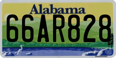AL license plate 66AR828