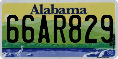 AL license plate 66AR829