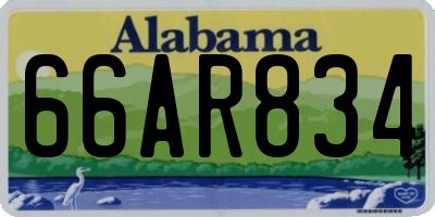 AL license plate 66AR834