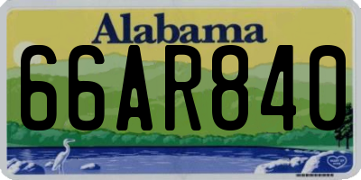 AL license plate 66AR840