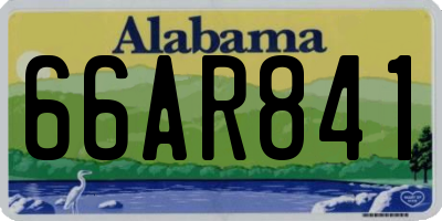 AL license plate 66AR841