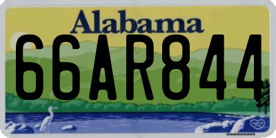 AL license plate 66AR844