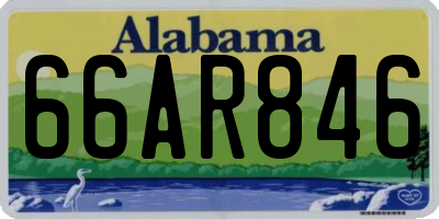 AL license plate 66AR846