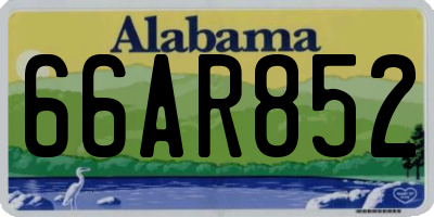 AL license plate 66AR852