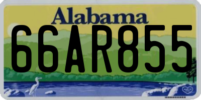 AL license plate 66AR855