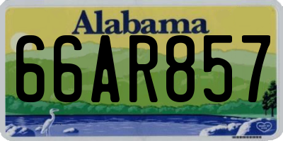 AL license plate 66AR857