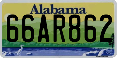 AL license plate 66AR862