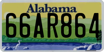 AL license plate 66AR864
