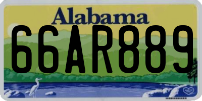 AL license plate 66AR889