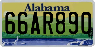 AL license plate 66AR890