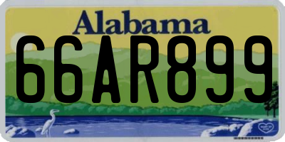 AL license plate 66AR899