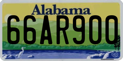 AL license plate 66AR900