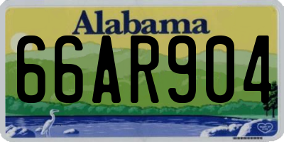 AL license plate 66AR904