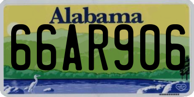 AL license plate 66AR906